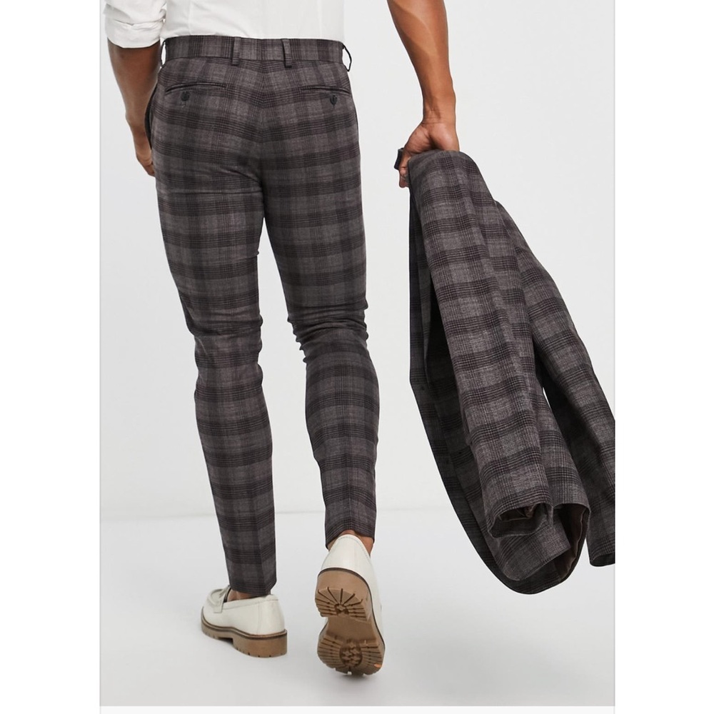 Topshop Plaid Pants - Picture 2 of 6